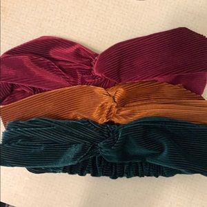 NWOT F21 corduroy headbands